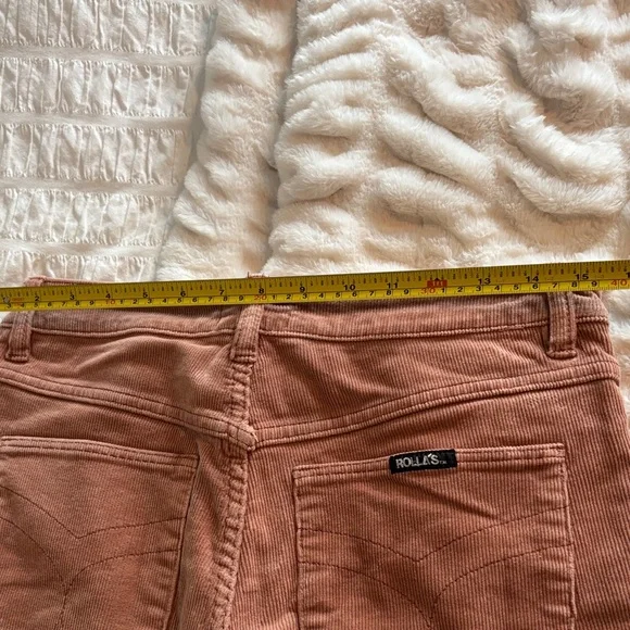 ROLLA'S Dusty Pink Corduroy Flare Jeans - Picture 9 of 11